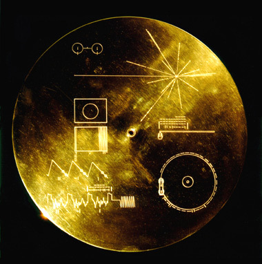 Image of gold record. Courtesy of NASA