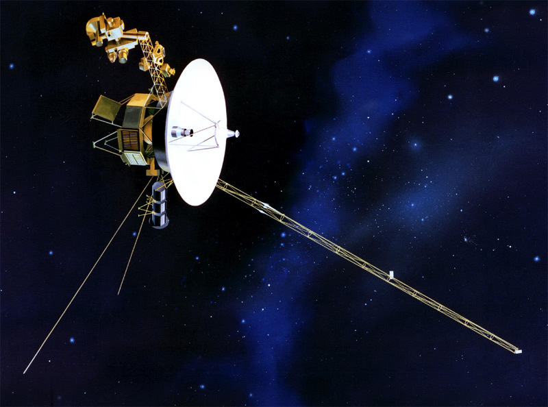 NASA illustration of Voyager 1 satellite