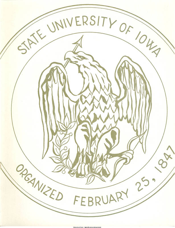 1951 State University of Iowa emblem