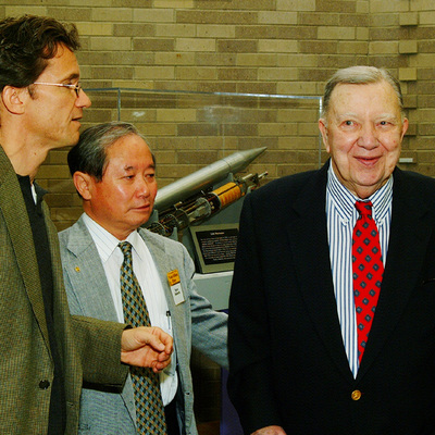 Dr. James Van Allen during Van Allen day celebrations October 9, 2004