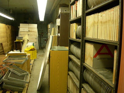 Basement of MacLean Hall in 2009 after the discovery of the Explorer data tapes